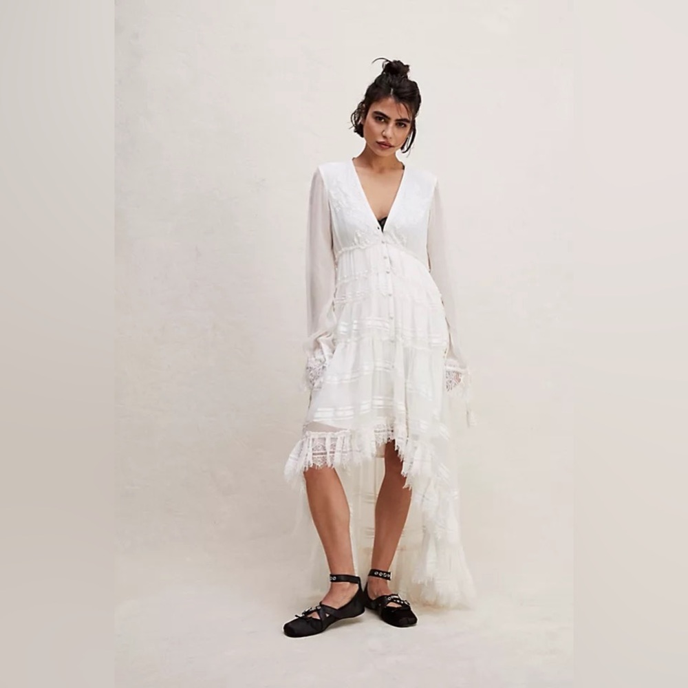 Free People White Maxi Dress